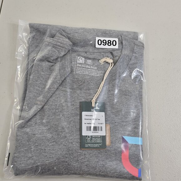 Tentree  Heather Grey T Shirt Mens Large Lacework New With Tags - Picture 12 of 12